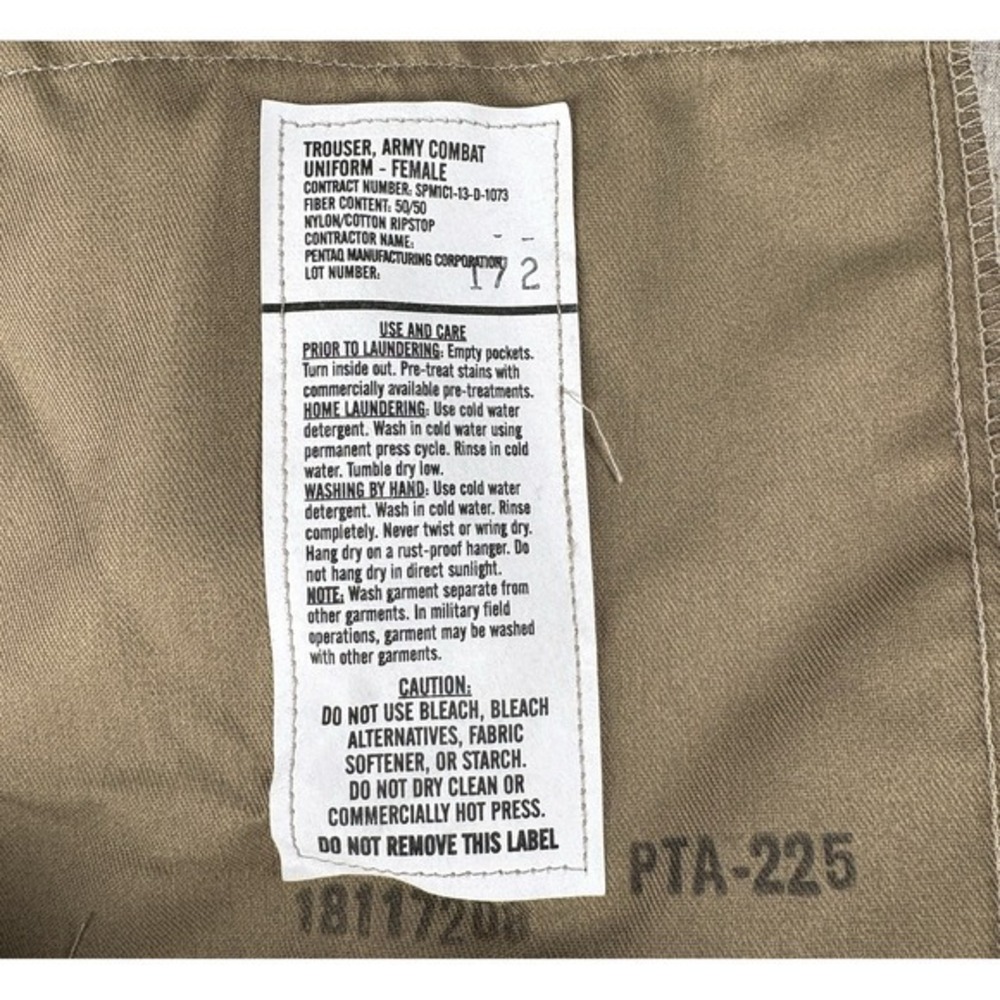 NWT Cargo Pants Women 25 Camouflage Military Fatigues Regular Short Outdoor - Picture 8 of 12